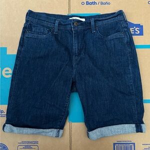 Levi's Dark Blue Soft Denim Shorts. Size 12 x 9 inseam Women